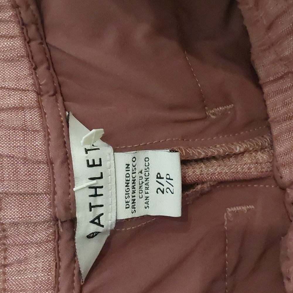 Athleta Cabo Linen Wide Leg Pants Womens Size 2P - Picture 3 of 9